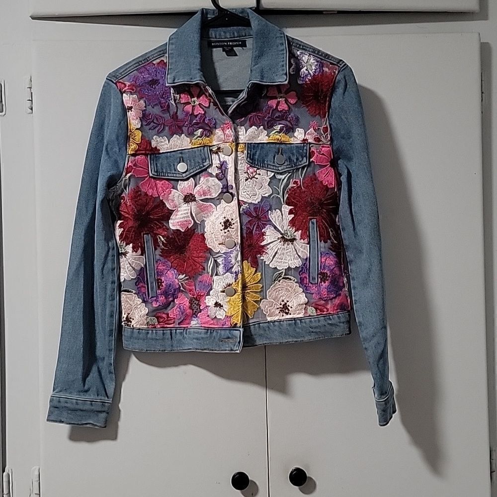 Boston Proper Denim Jacket - Picture 2 of 5